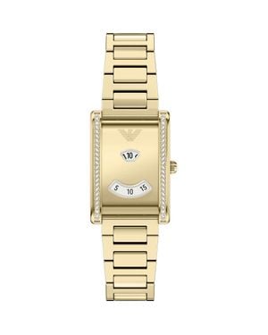 Emporio Armani Genni Tank Watch, 22Mm X 32Mm - Metallic