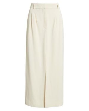 French Connection Harry Suiting Slit Maxi Skirt - White