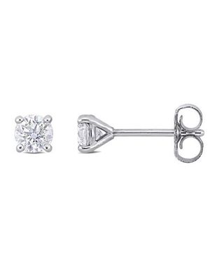 Julianna B 1/2 Ctw Lab-Grown Diamond Stud Earrings 14K - Metallic