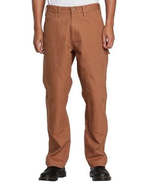 RVCA Chainmail Cotton Carpenter Pants - Brown