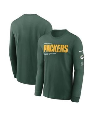 Nike Bay Packers Play To Win Essential Long Sleeve T-Shirt - Green