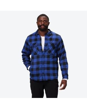 Mobile Warming 3 Season Flannel Heated Shirt Jacket - Blue