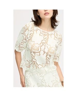 Sam Edelman Lace Top - Natural