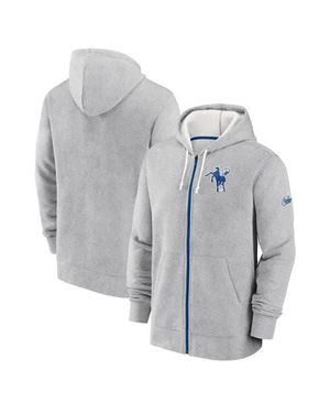Nike Indianapolis Colts Historic Lifestyle Full-Zip Hoodie - Gray