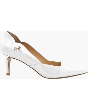 Cavalinho Dreamy Patent Leather Low Heel Pump - White