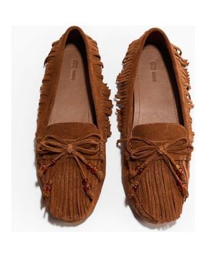 H&M Fringed Loafers - Brown