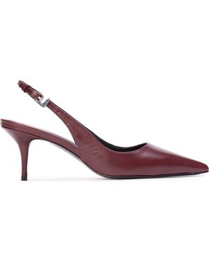Black Suede Studio Branca 65 Slingback Pump - Brown
