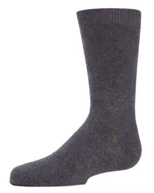 Memoi Awesome Argyle Crew Socks - Gray