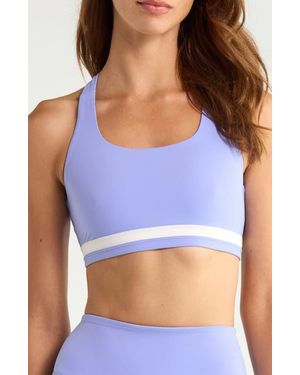 Splits59 Miles Rigor Medium Impact Sports Bra - Blue
