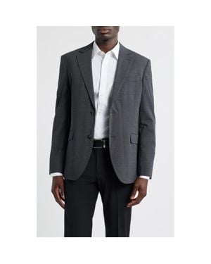 Nordstrom Henrik Trim Fit Solid Stretch Wool Suit Jacket - Black