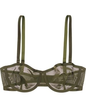 CUUP The Balconette Mesh Underwire Bra - Green