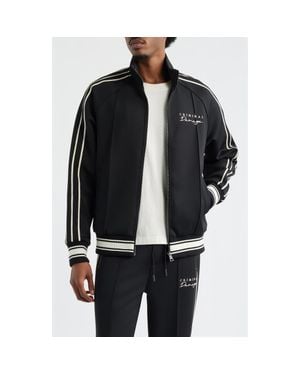 Criminal Damage Dragon Embroidered Track Jacket - Black