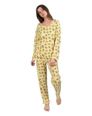 Leveret Loose Fit Cotton Matching Family Pajamas, Animal & Nature Prints - Metallic
