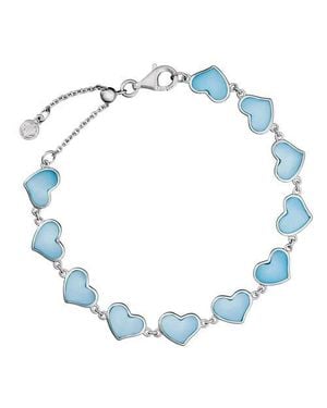 Jan Leslie All Around Heart Bracelet Set - Blue