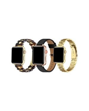 The Posh Tech Assorted 3-Pack Apple Watch Watchbands - Black