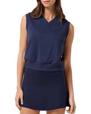Travis Mathew Skyloft Soft Vest - Blue
