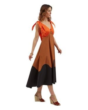 La DoubleJ High Tide Dress Coral - Multicolor