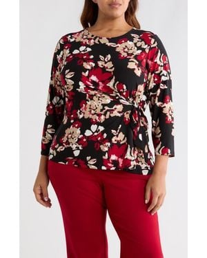 Kasper Side Tie Top - Red