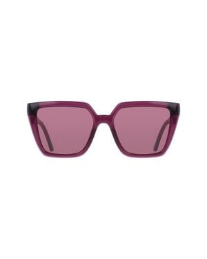 Ferragamo 54Mm Modified Rectangular Sunglasses - Purple