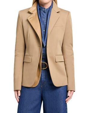 Twp The Double Take Wool Blend Blazer - Blue