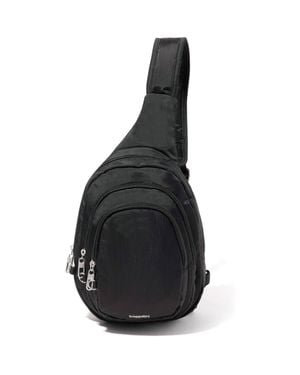 Baggallini Securtex Anti-Theft Multi Zip Sling - Black