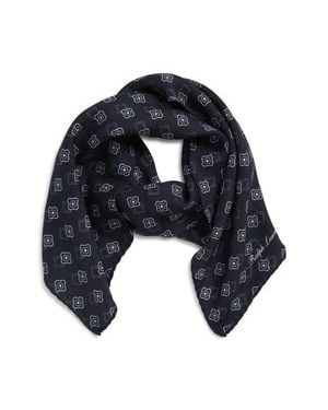Ralph Lauren Flower Silk Foulard Neckerchief - Blue