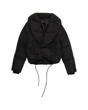 DELUC Gregory Quilted Crop Puffer Jacket - Black