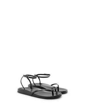 Mango Ankle Strap Slide Sandal - White