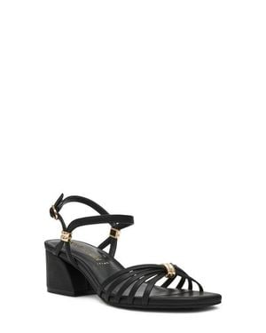 Anne Klein Mikayla Ankle Strap Sandal - White
