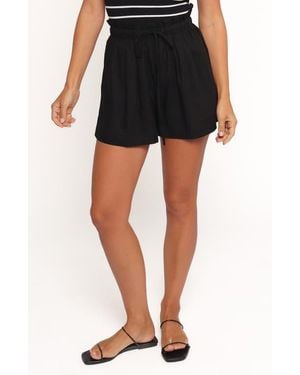Petal & Pup Wanda Paperbag Waist Shorts - Black