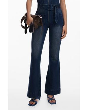 Desigual Sleeveless Denim Jumpsuit - Blue