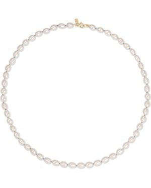 EF Collection Freshwater Pearl Knot Necklace - Metallic