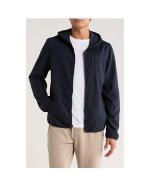 Zella Full Zip Grid Fleece Jacket - Blue