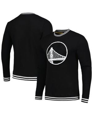 Stadium Essentials Golden State Warriors Club Level Pullover Sweatshirt - Black
