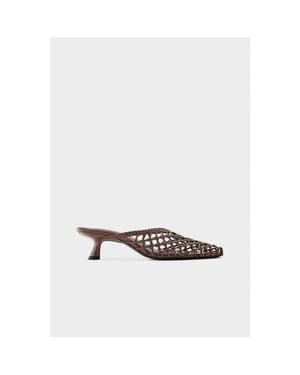Simon Miller Knotted Gala Mule Kitten Heel - White