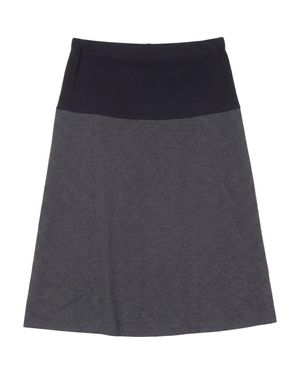 Touche Eclat Maternity Stretch Ponte Flared Waistband Skirt - Blue