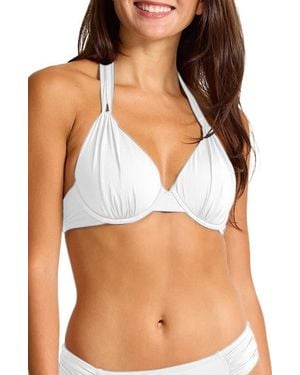 Tommy Bahama Pearl Underwire Halter Bikini Top - White