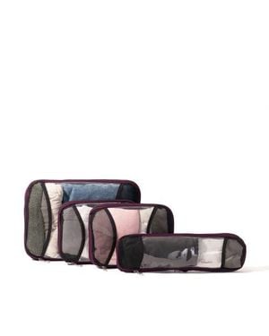 Baggallini Compression Packing Cube 4 Piece Set - Gray