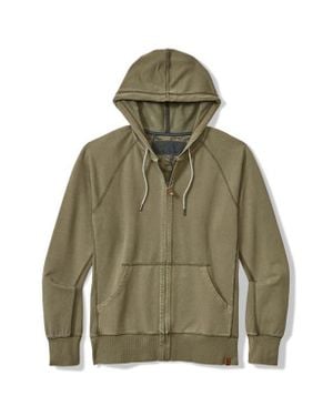 Tommy Bahama Ben & Terry Cotton Zip-Up Hoodie - Green