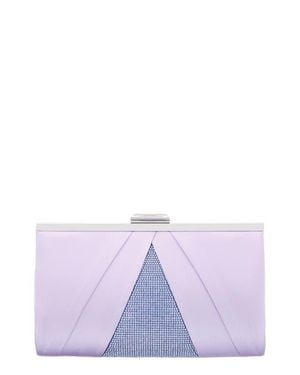 Nina Ophelia Frame Clutch - Purple