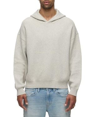 Hudson Jeans Cotton & Cashmere Double Knit Hoodie - Gray