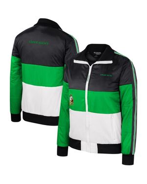 The Wild Collective Oregon Ducks Color-Block Puffer Full-Zip Jacket - Green