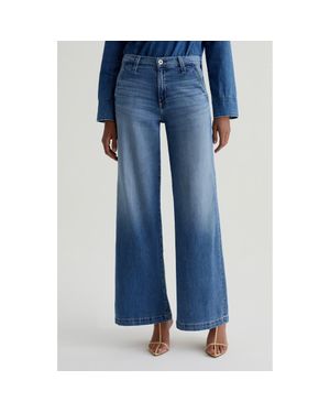 AG Jeans Stella Low Slung Palazzo Jeans - Blue