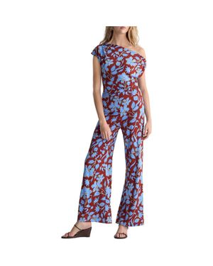 Diane von Furstenberg Wittrock One Shoulder Jumpsuit - Blue