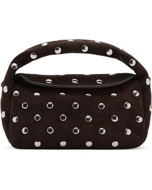 Mango Sandra Suede Top Handle Bag - Black