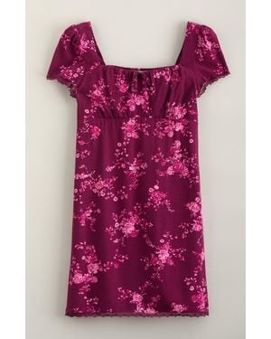 Nordstrom Kids' Sweetheart Polka Dot Minidress - Purple