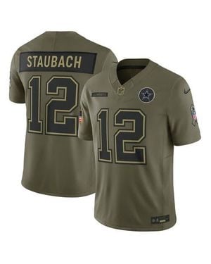 Nike Roger Staubach Dallas Cowboys 2025 Salute To Service Retired Limited Jersey - Green