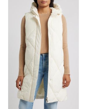 Sam Edelman Quilted Hooded Puffer Vest - Multicolor