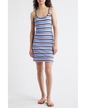Rip Curl Bobby Stripe Sleeveless Minidress - Blue