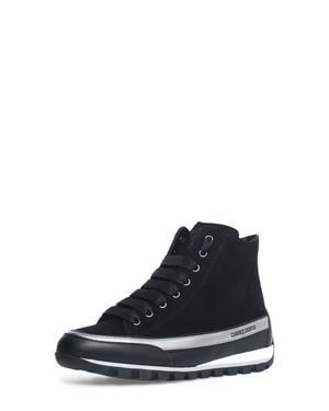 Candice Cooper Janis Strip High Top Sneaker - Black